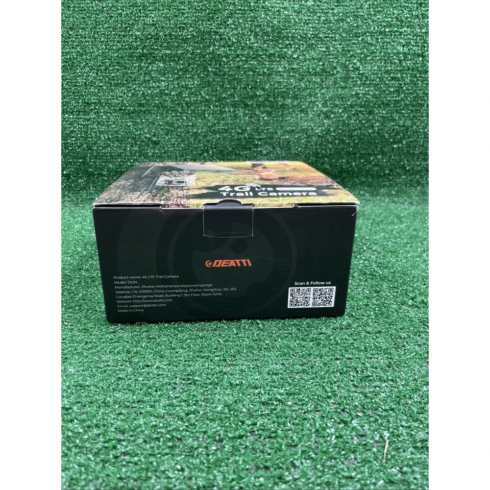 DEATTI 4G LTE Cellular Trail‎ Cameras 64GB TF Card 2.7K HD Solar New Open Box